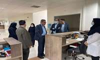 بازدید آقای دکتر حسن زارعی معاونت درمان دانشگاه از بخش پرتودرمانی وشیمی درمانی مرکز امید